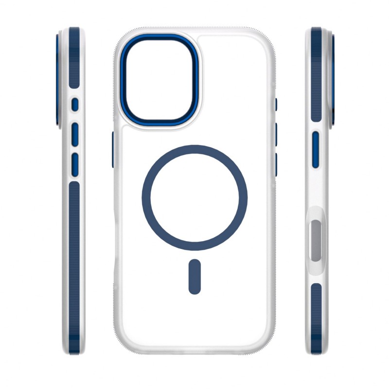 Калъф Etteri Icy Mag за iPhone 17 син