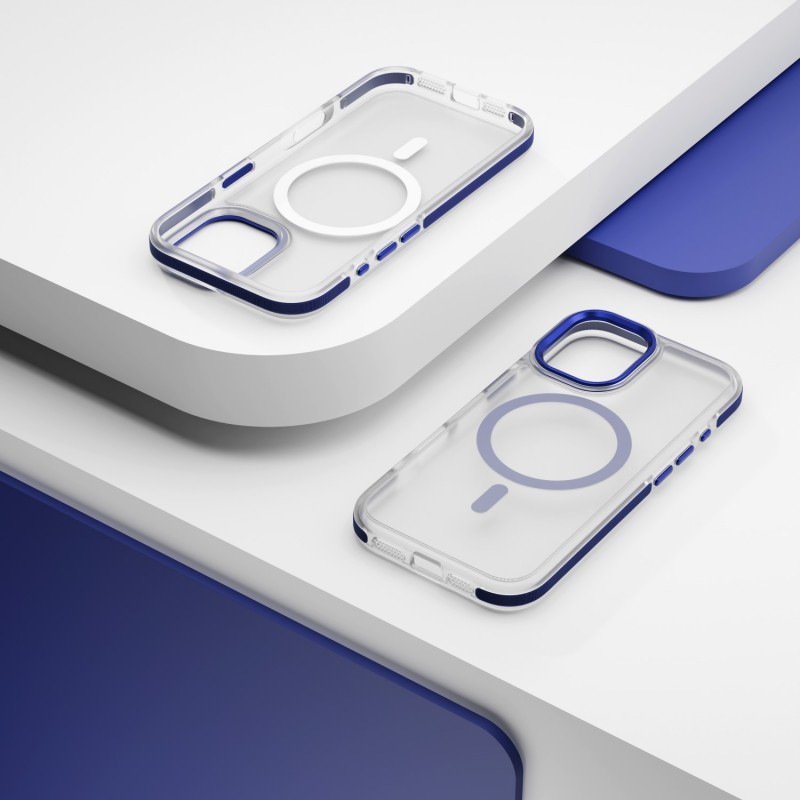 Калъф Etteri Icy Mag за iPhone 17 син