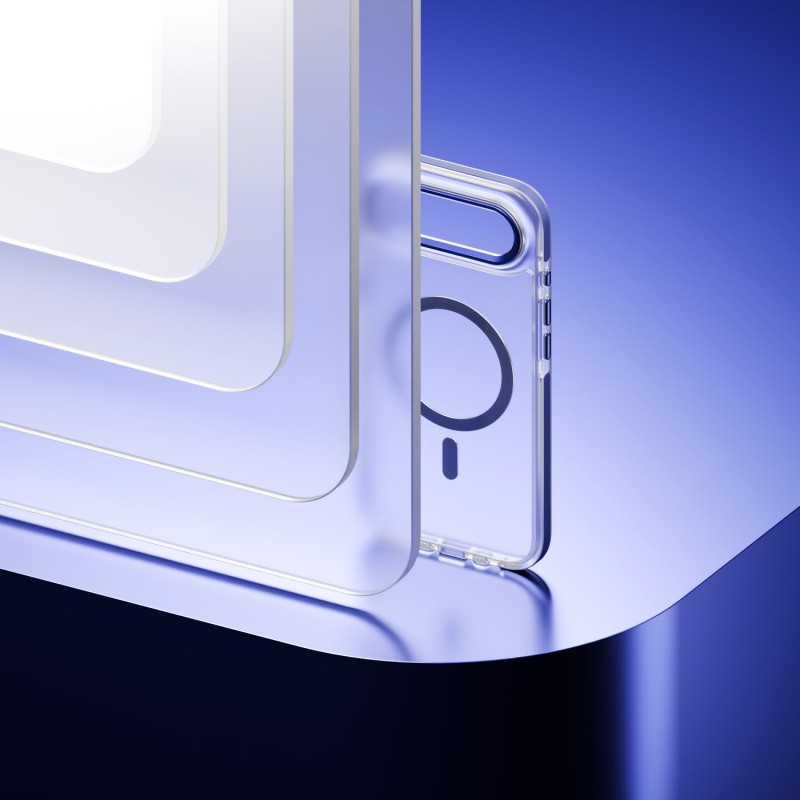 Калъф Etteri Icy Mag за iPhone 17 Air син