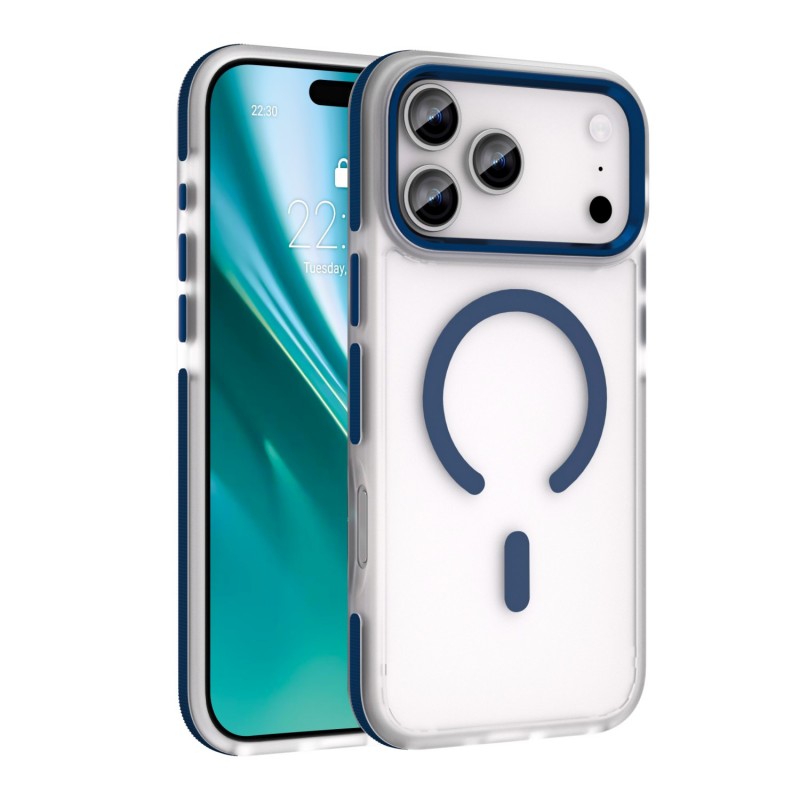Калъф Etteri Icy Mag за iPhone 17 Pro Max / 18 Pro Max син