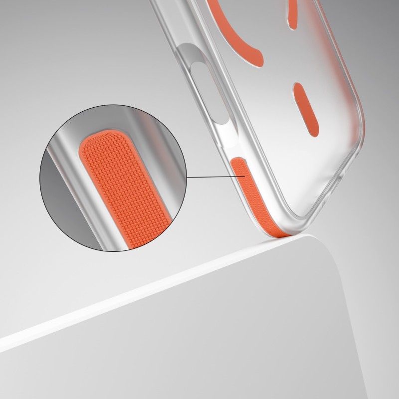 Калъф Etteri Icy Mag за iPhone 16 6.1" оранжев