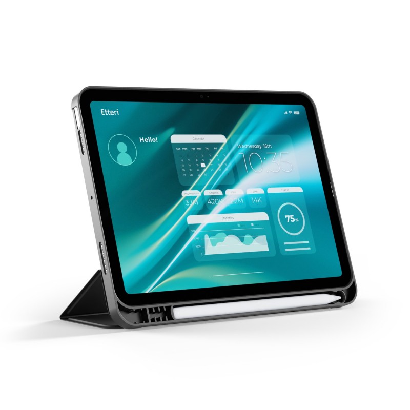 Калъф Etteri за Apple iPad 7 2019 / 8 2020 / 9 2021 10.2'' черен
