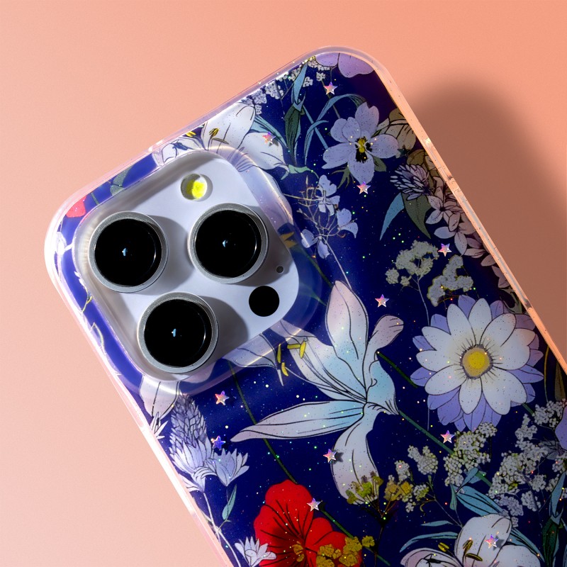 Glow Glam overlay за Xiaomi Redmi Note 14 Pro 5G (Global) / Note 14 Pro Plus 5G (Global) син