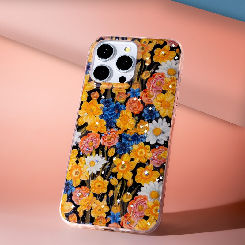 Оверлей Glow Glam за iPhone 17 Pro Max 6.9" оранжев