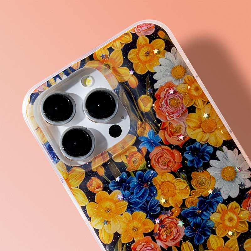 Оверлей Glow Glam за iPhone 17 Pro Max 6.9" оранжев