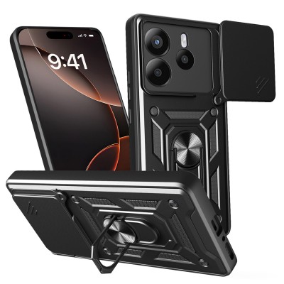 Овърлей Defender Slide за Xiaomi Redmi Note 14 5G (Global) черен