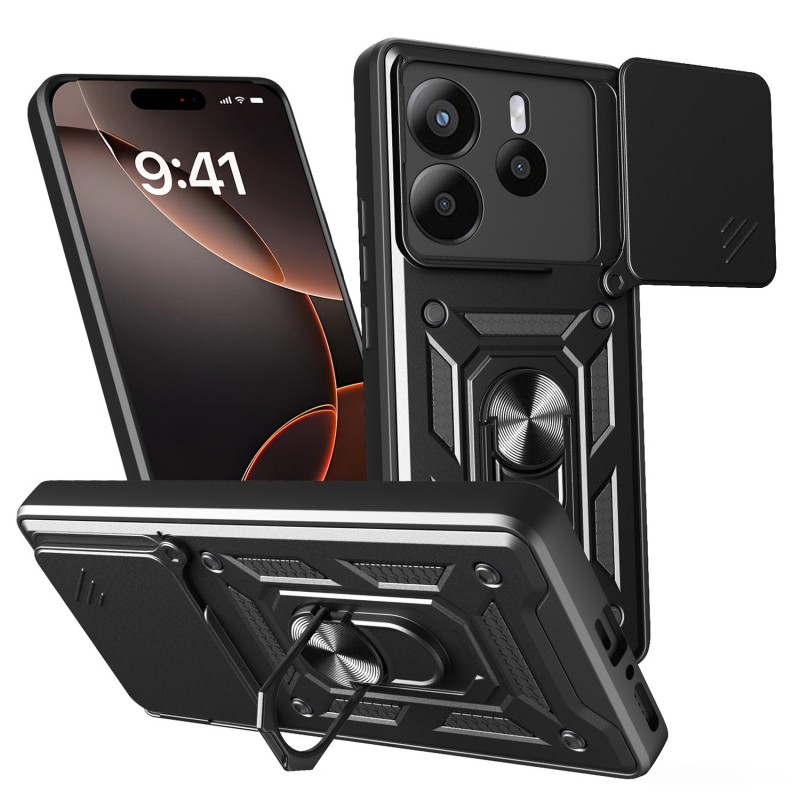 Овърлей Defender Slide за Xiaomi Redmi Note 14 5G (Global) черен