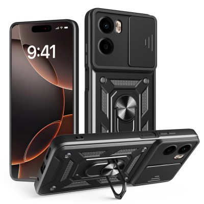 Defender Slide overlay за Xiaomi Redmi Note 15 Pro Plus 5G (EU) черен