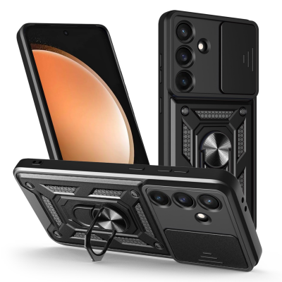 Кейс Defender Slide за Samsung Galaxy S25 FE черен