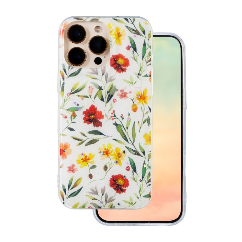 Оверлей Glow Glam за iPhone 16 Pro 6.3" бял