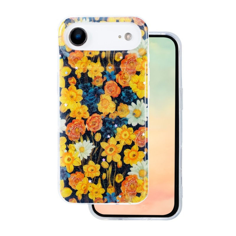 Капак Glow Glam за iPhone 17 Air 6.6" оранжев