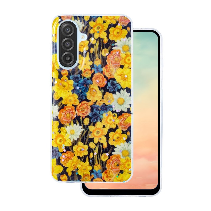 Гръб Glow Glam за Samsung Galaxy A36 5G / A56 5G оранжев