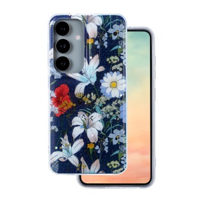 Калъф Glow Glam за Samsung Galaxy S25 син