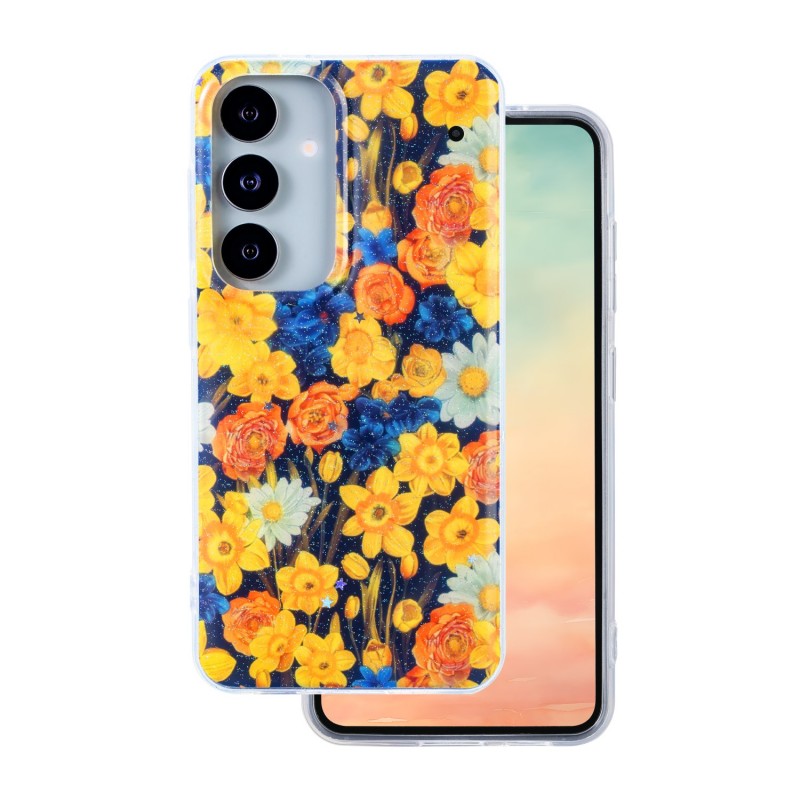 Овърлей Glow Glam за Samsung Galaxy S25 оранжев