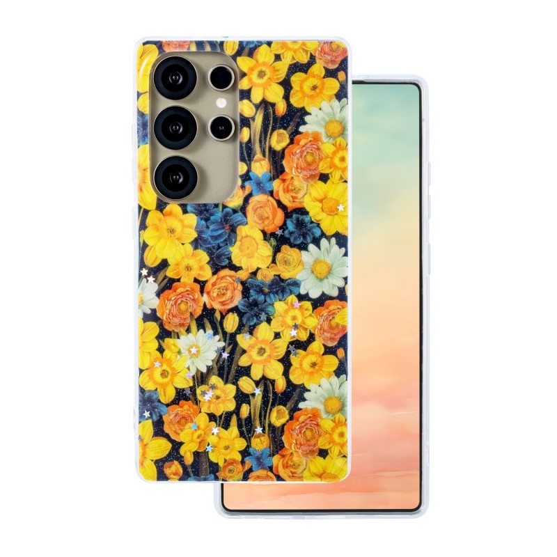 Овърлей Glow Glam за Samsung Galaxy S25 Ultra оранжев