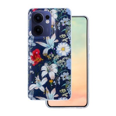 Glow Glam наслагване за Oppo Reno 13F 5G (Global) / 13FS 5G син