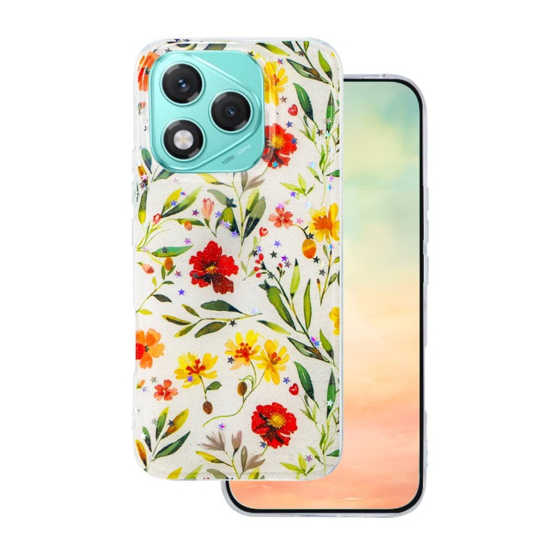 Капак Glow Glam за Honor 400 lite бял