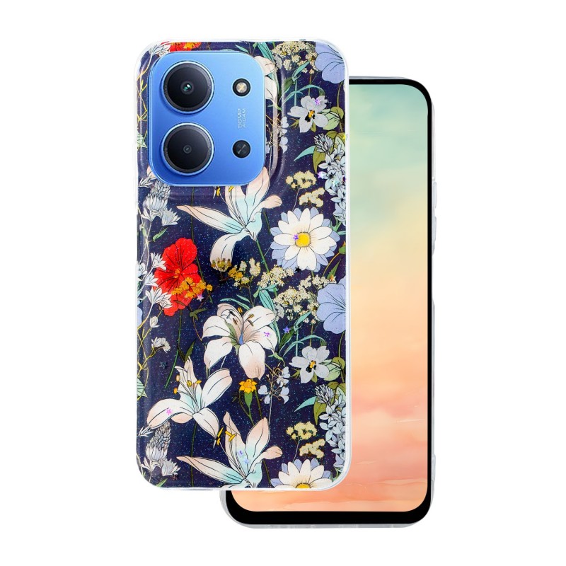 Овърлей Glow Glam за Xiaomi Redmi 15C 4G EU / 15C 5G EU (173.16 x 81.06 x 8.2 mm) син