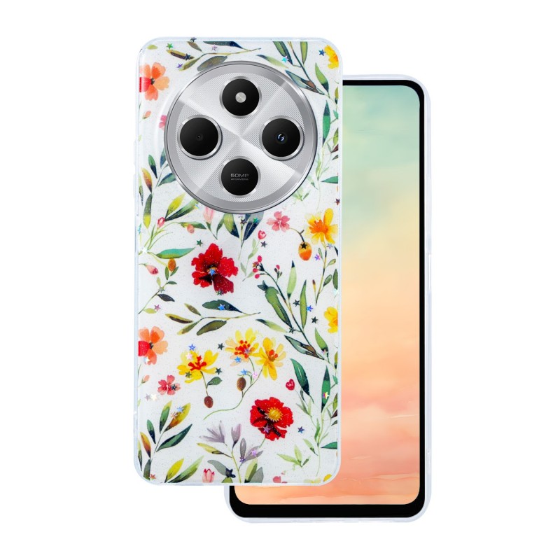 Овърлей Glow Glam за Xiaomi Redmi A5 Global (173.45 x 79.35 x 8.45) бял