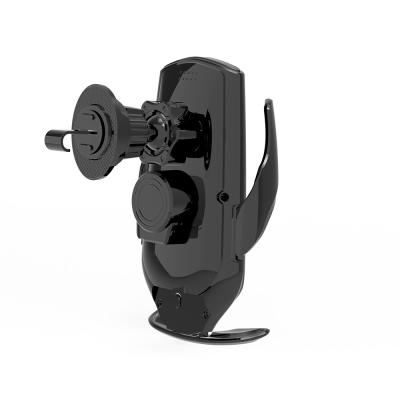 Стойка за автомобилна решетка Maxlife MXCH-08 автоматична с индукция черна 15W