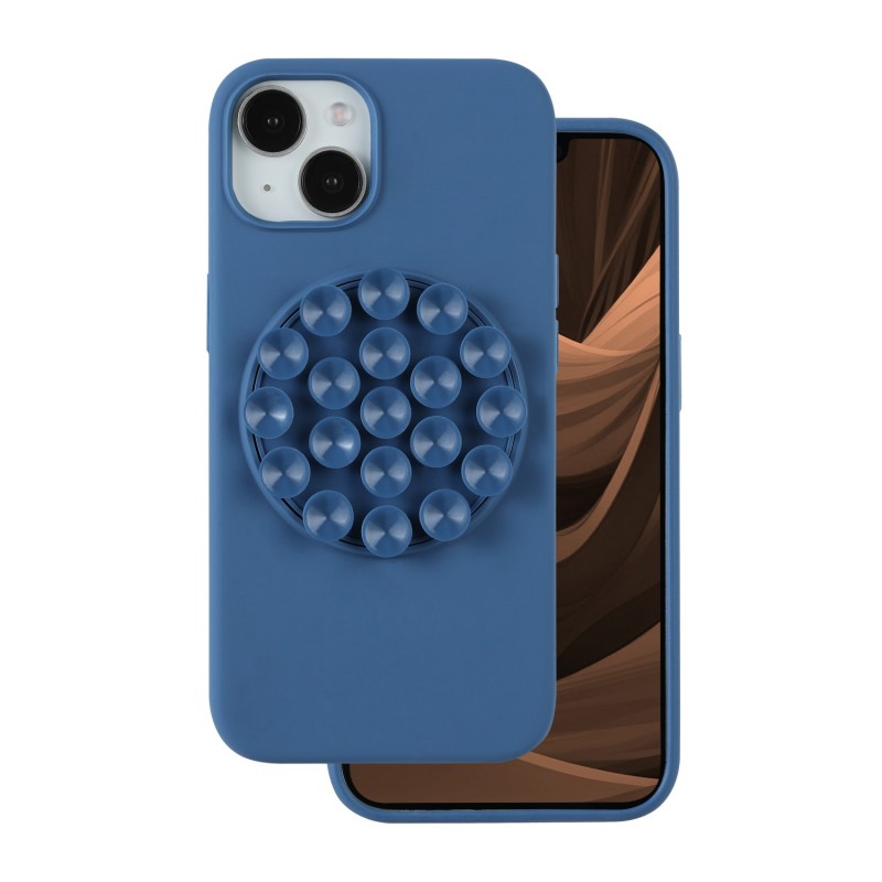Калъф Silicone Stick за iPhone 13 6.1" син