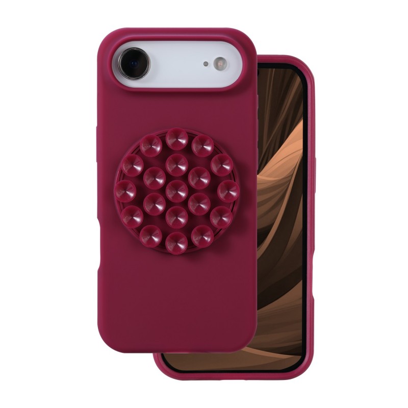 Калъф Silicone Stick за iPhone 17 Air 6.6" бордо