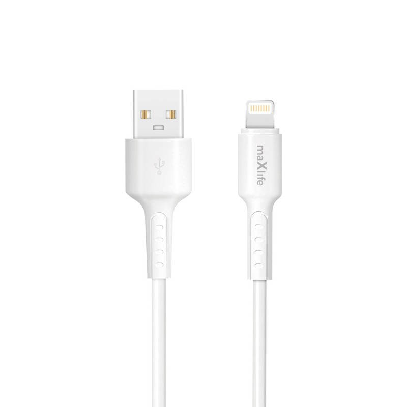 Maxlife кабел MXUC-13 USB-A - Lightning 1,0 m 3A бял