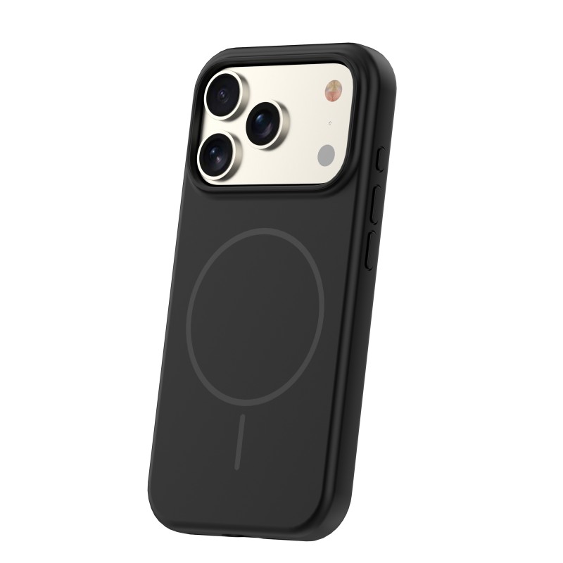 Силиконов калъф Thin Mag за iPhone 17 Pro / 18 Pro 6.3" черен