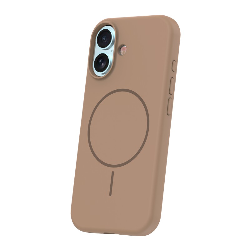 Силиконов кейс Thin Mag за iPhone 17 / 18 6.3" кафяв