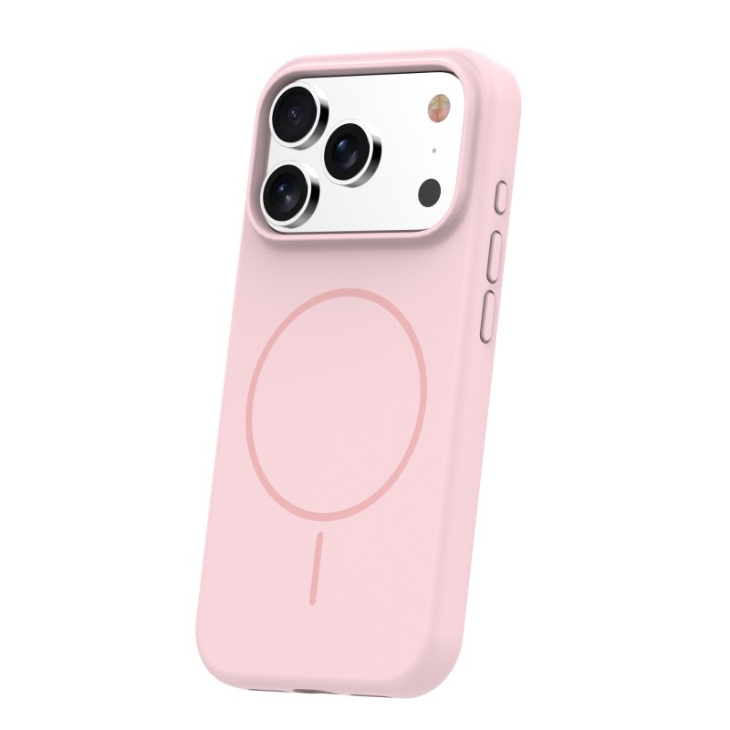 Силиконов калъф Thin Mag за iPhone 17 Pro Max / 18 Pro Max 6.9" светло розов