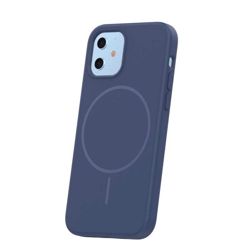 Силиконов кавър Thin Mag за iPhone 12 / 12 Pro 6.1" тъмно син