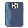 Силиконов кавър Thin Mag за iPhone 15 Pro 6.1" тъмно син