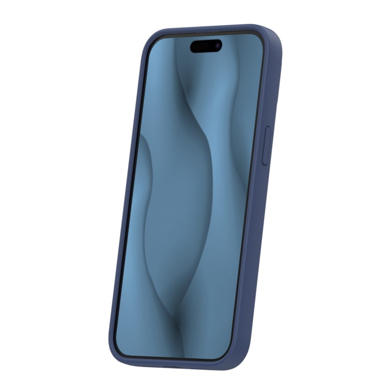 Силиконов кавър Thin Mag за iPhone 15 Pro 6.1" тъмно син