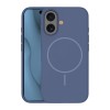 Силиконов кейс Thin Mag за iPhone 16 6.1" тъмно син