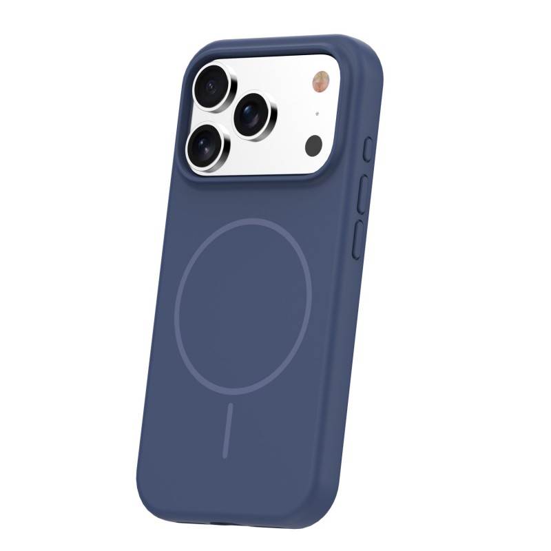 Силиконов кавър Thin Mag за iPhone 17 Pro / 18 Pro 6.3" тъмно син