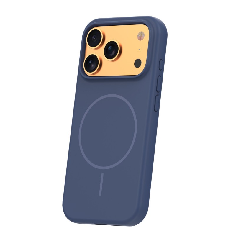 Силиконов кавър Thin Mag за iPhone 17 Pro Max / 18 Pro Max 6.9" тъмно син