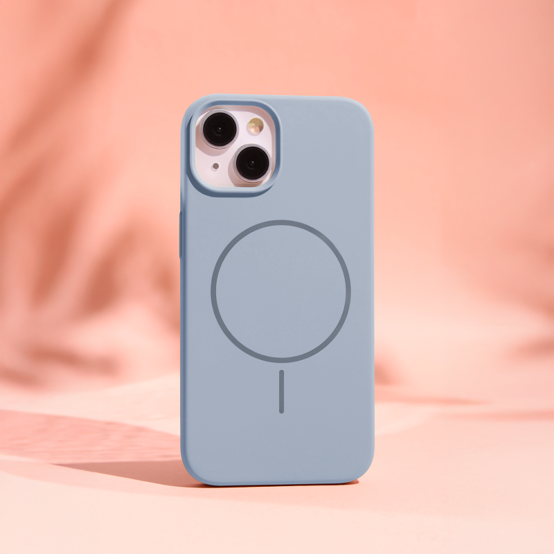 Силиконов кейс Thin Mag за iPhone 17 / 18 6.3" светло син
