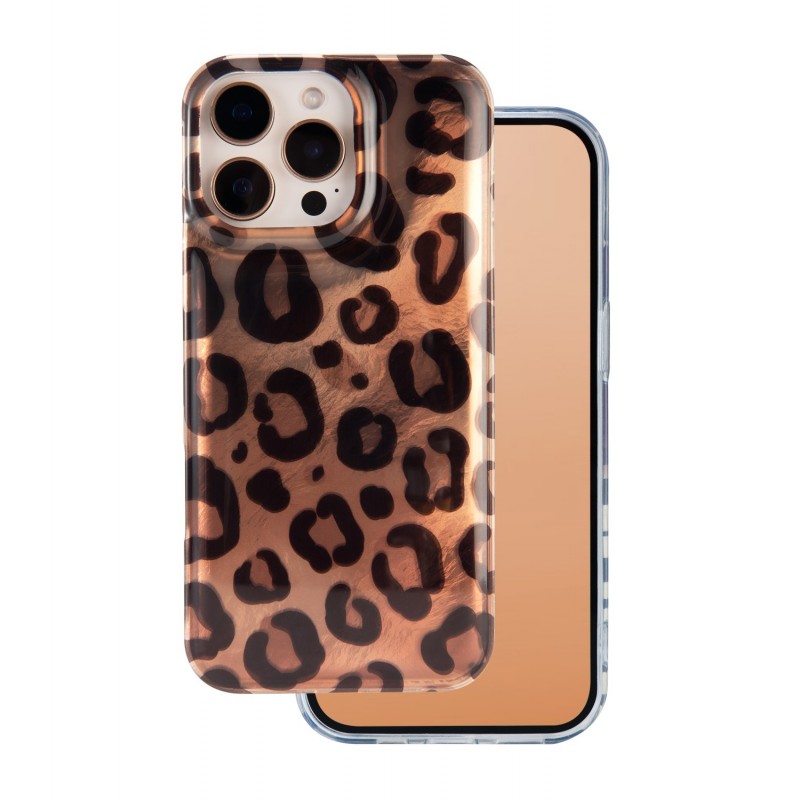 Наслагване с животински принт за iPhone 15 Pro 6.1" Panther