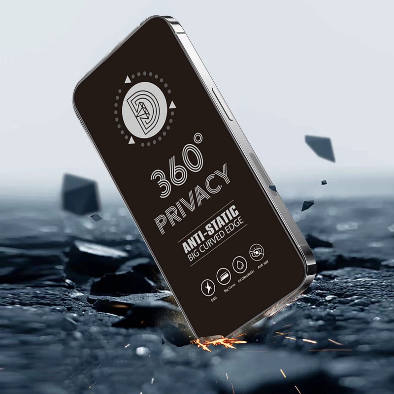 Закалено стъкло Privacy 360 за iPhone 16 Pro/17