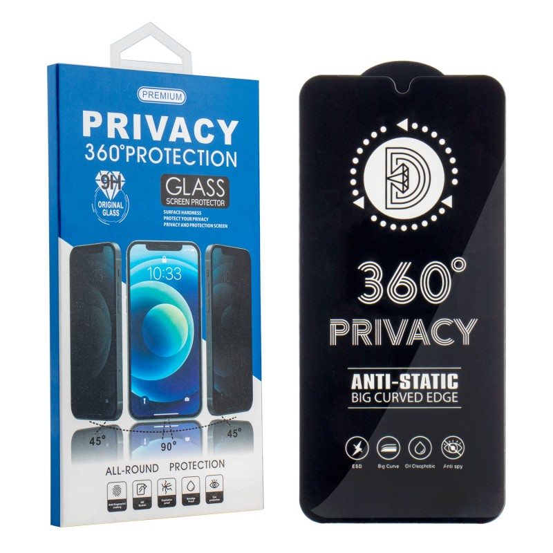 Закалено стъкло Privacy 360 за iPhone 16 Pro/17