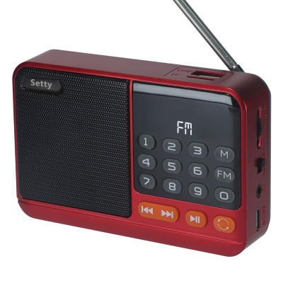 Setty мини FM радио + Bluetooth високоговорител SFM-01M