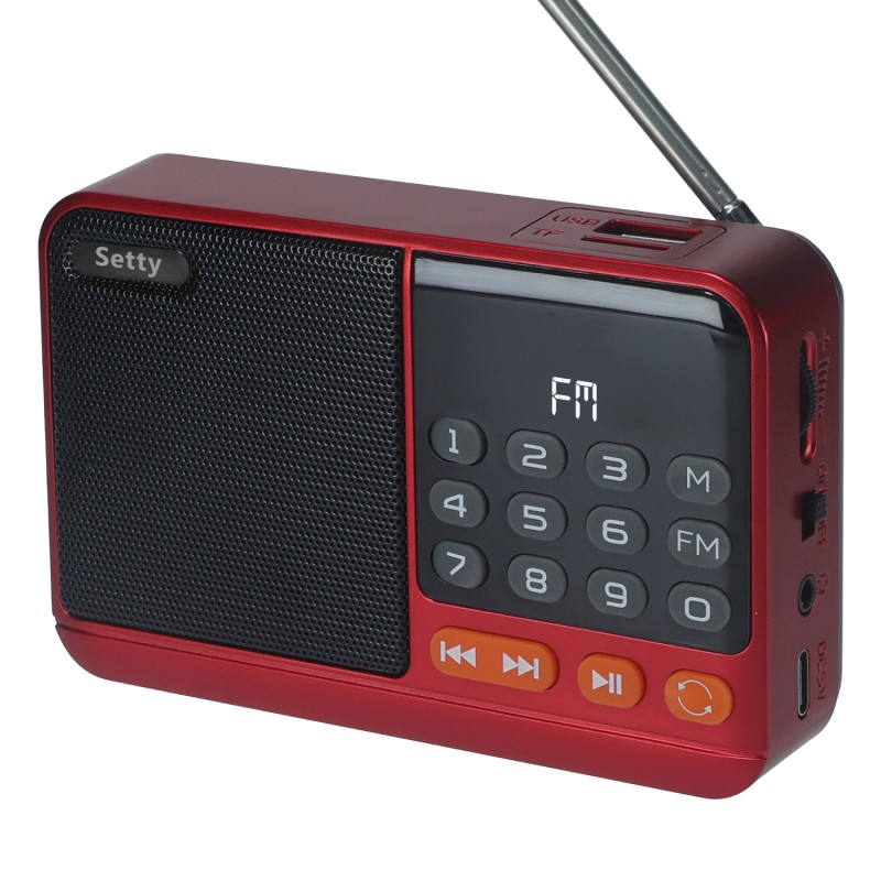 Setty мини FM радио + Bluetooth високоговорител SFM-01M