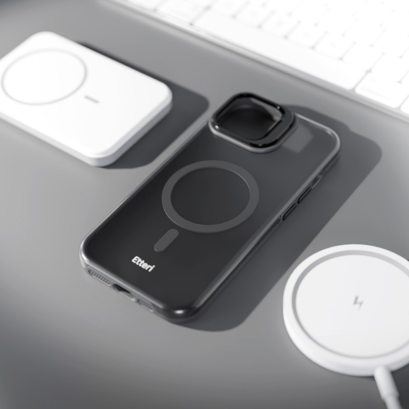 Калъф Etteri Morning Fog за iPhone 15 6.1" черен