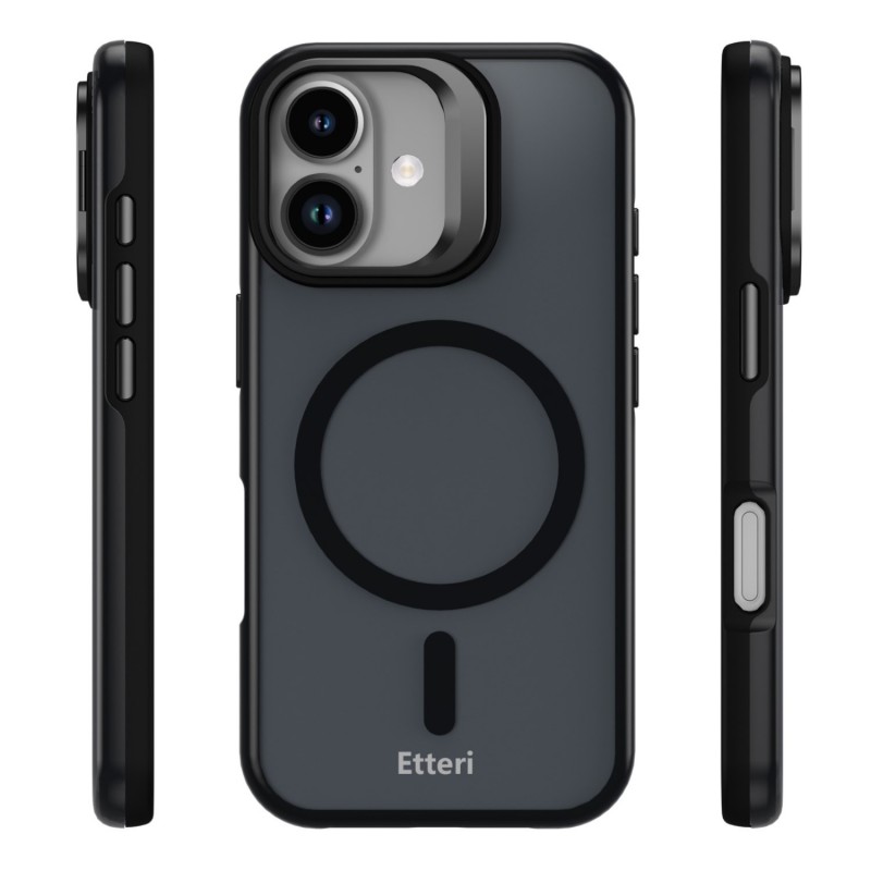 Калъф Etteri Morning Fog за iPhone 16 6.1" черен