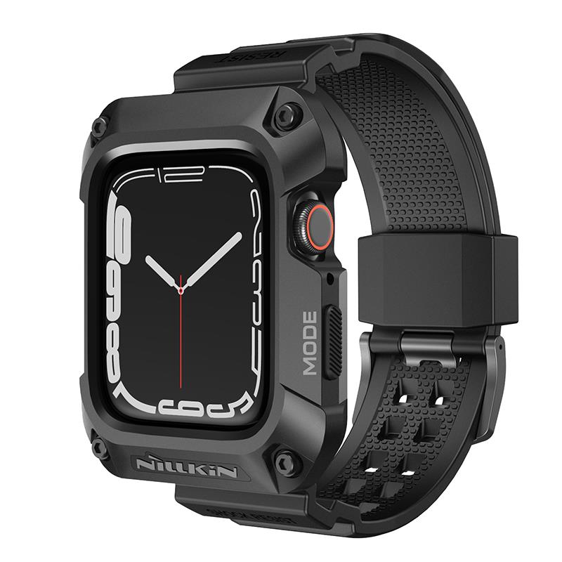 NILLKIN КАЛЪФ DYNAGUARD WRISTBAND APPLE WATCH 45mm/7/8, ЧЕРЕН / ЧЕРЕН