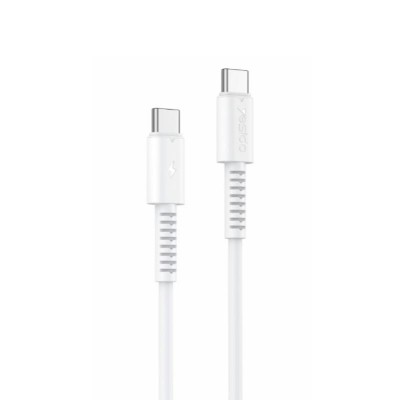 Yesido Кабел CA154 PD 60W Type-C/Type-C 1m PVC 3A, БЯЛ