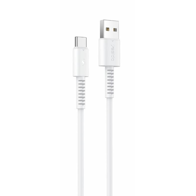 Yesido Кабел CA120 18W USB-Type-C 1m PVC 2A, БЯЛ