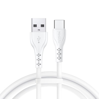 Yesido Кабел CA71 USB-Type-C 3A (20 бр.) 18W 1m, БЯЛ