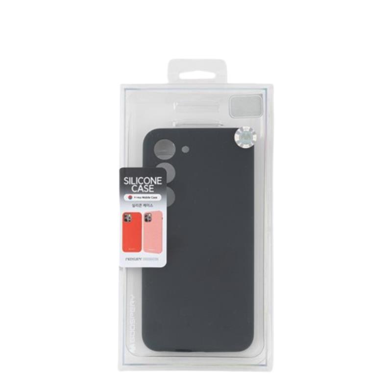 Mercury Silicone Case Samsung S24 FE BLACK / ЧЕРЕН