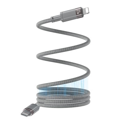 Yesido Магнитен кабел CA172L 27W Type-C - Lightning 1m 3A, СИВ